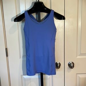 Lululemon Stash n’ Run Racerback Tank Blue Size 8